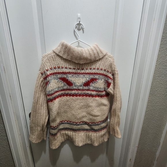 Cream Patterned Wool Sweater - Picture 2 of 4